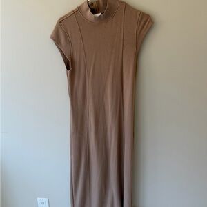 Varley Tan Midi Dress